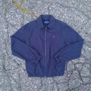 Ralph Lauren Bayport Harrington Work Jacket Blue Talon